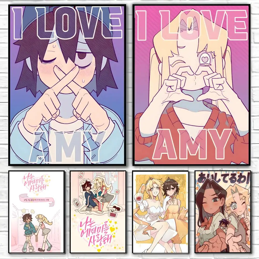 Webtoon I Love Amy Poster Poster High Quality Wall Art for Home Office Bedroom Living Room Perfect