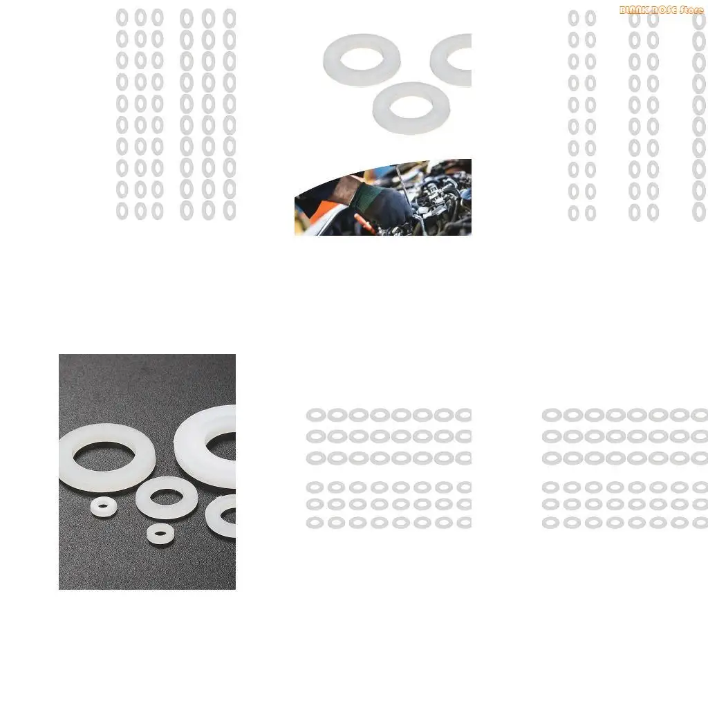 K1AE 60Pieces Multipurpose Nylon Washers Accessories For Furniture And Electronics