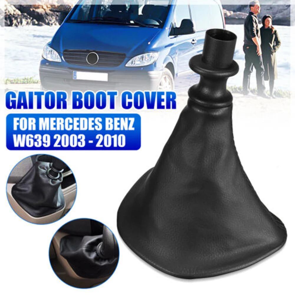 Gaitor Boot Cover Custom Fit Gear Shift Stick Knob Lever Gaitor Boot Cover for Mercedes Vito W639 2003 2010 Black