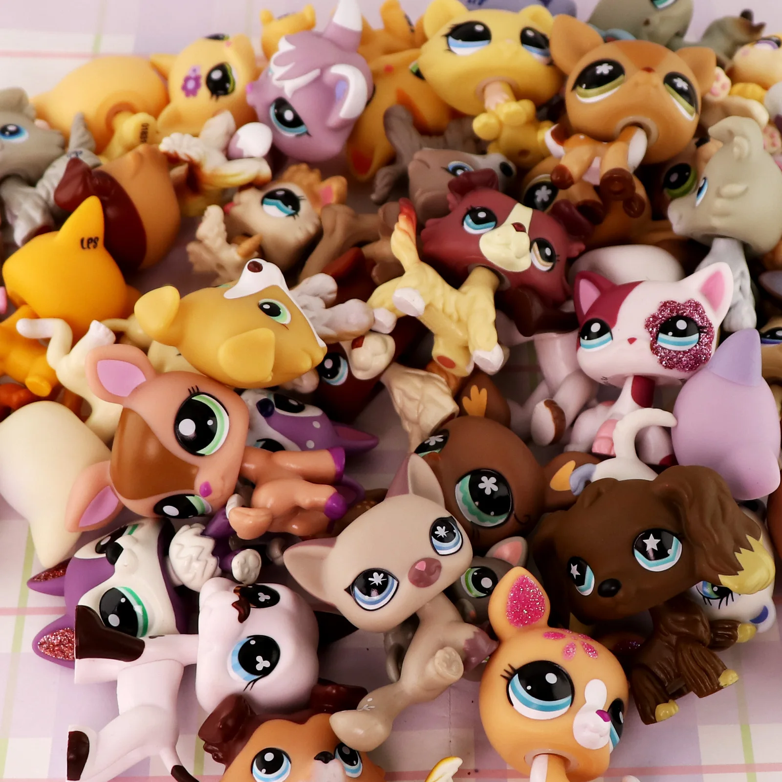 Minilpsshop Toy Bobble Head Can Rotate Bright Big Eyes Toy Designated Link for LPS Random Link Multiple Matching Accessories