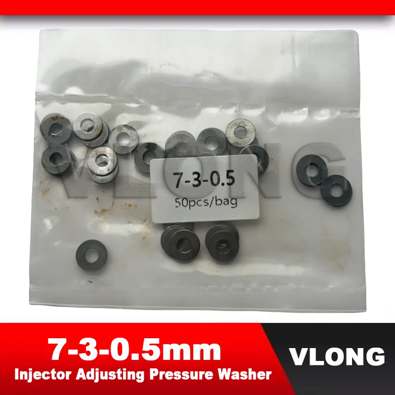 Diesel Fuel Injector Adjust Pressure Washer Shims for Cummins 7-3-0.5MM Adjustment Washer Thickness 0.5mm Adjusting Pressure Pad