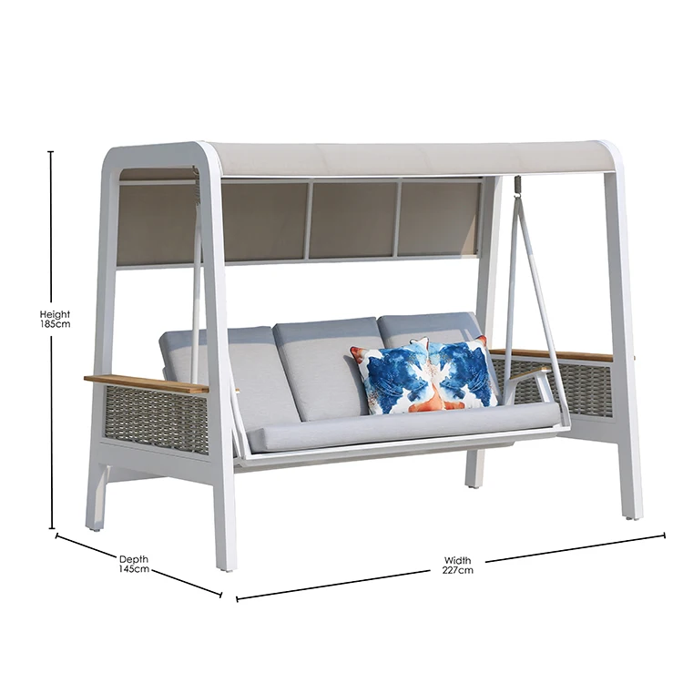 Factory Direct 2026 Outdoor Furniture Modern Design Swing Sofa Patio Furniture Adult Swing