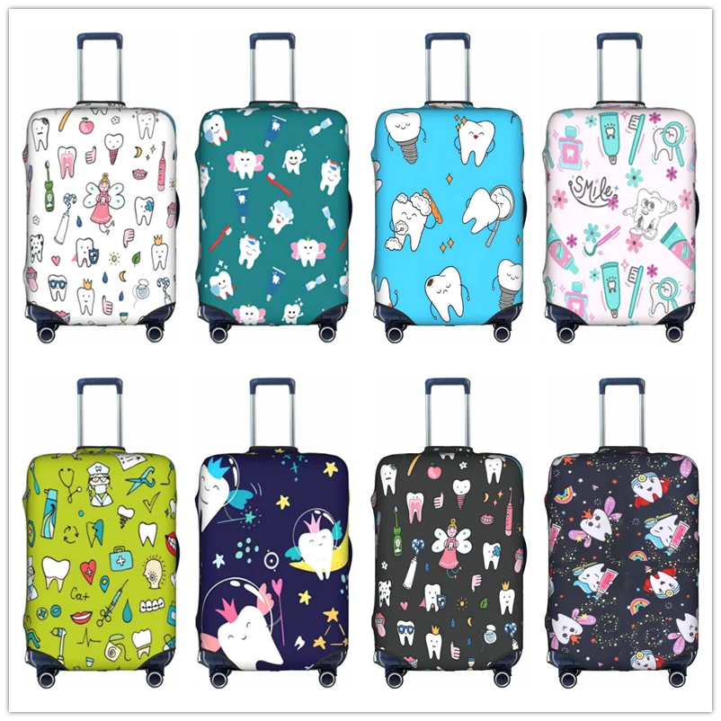 

Dental care Thick Elastic Luggage Protective Cover Zipper Suit For 18-32 inch Bag Suitcase Covers Travel Accessories