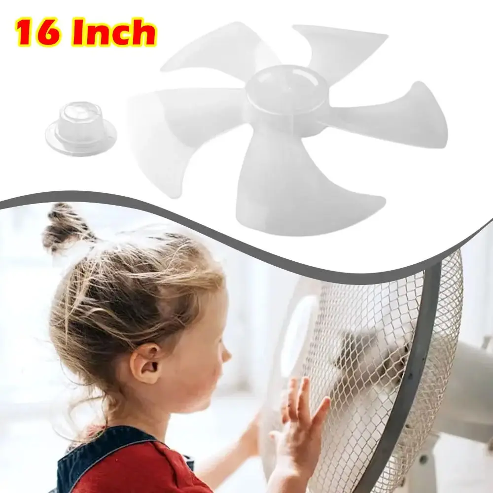 16-Zoll-Ventilator mit großem Windventilatorflügel, Haushalts-Ventilator mit fünf Flügeln aus Kunststoff für Standventilator, Tischventilator, Wandventilator