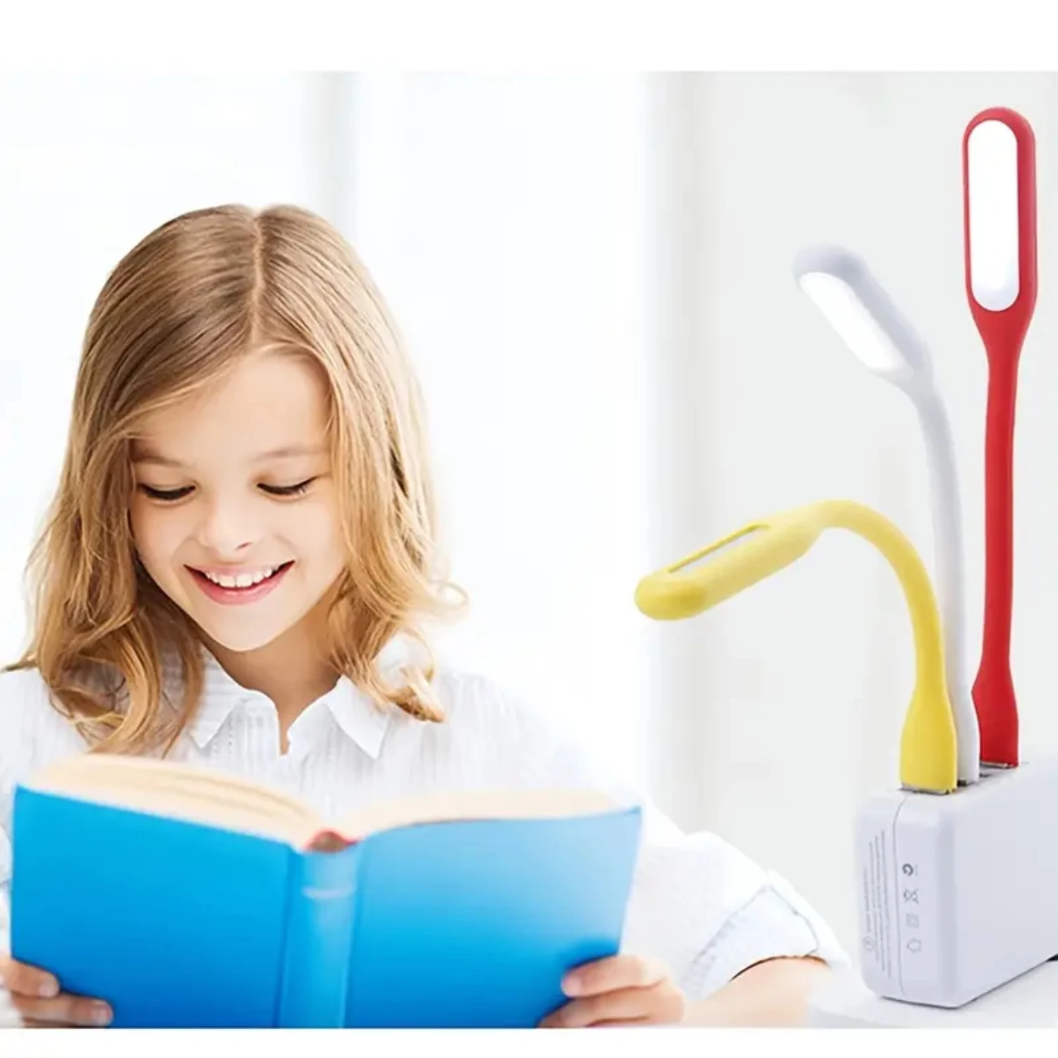 Flexible LED USB Mini Light Computer Lamp For Laptop PC Desk Reading, LED Portable Light USB Mini Night Light For Eye Protection