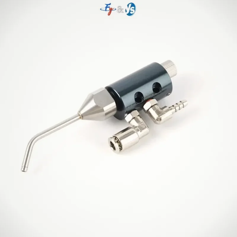 Premium Aluminium Alloy Elbow Air Atomizing Nozzle, High Precision Non‑Drip Narrow‑Angle Round Misting Atomizer