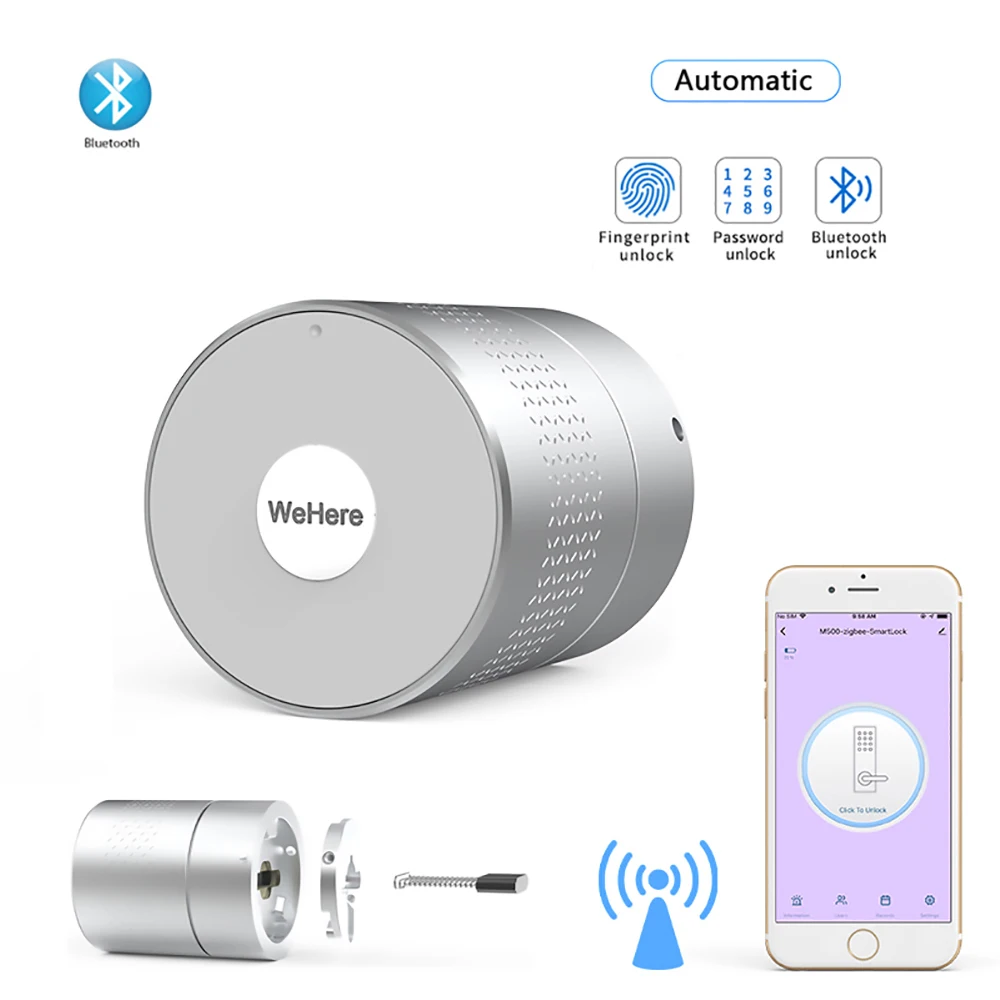 

Wehere Smart Door Lock Nuki Style Not Change Lock Cylinder Support TUYA WWLock SmartLife Fingerprint Door Lock Multiple Option