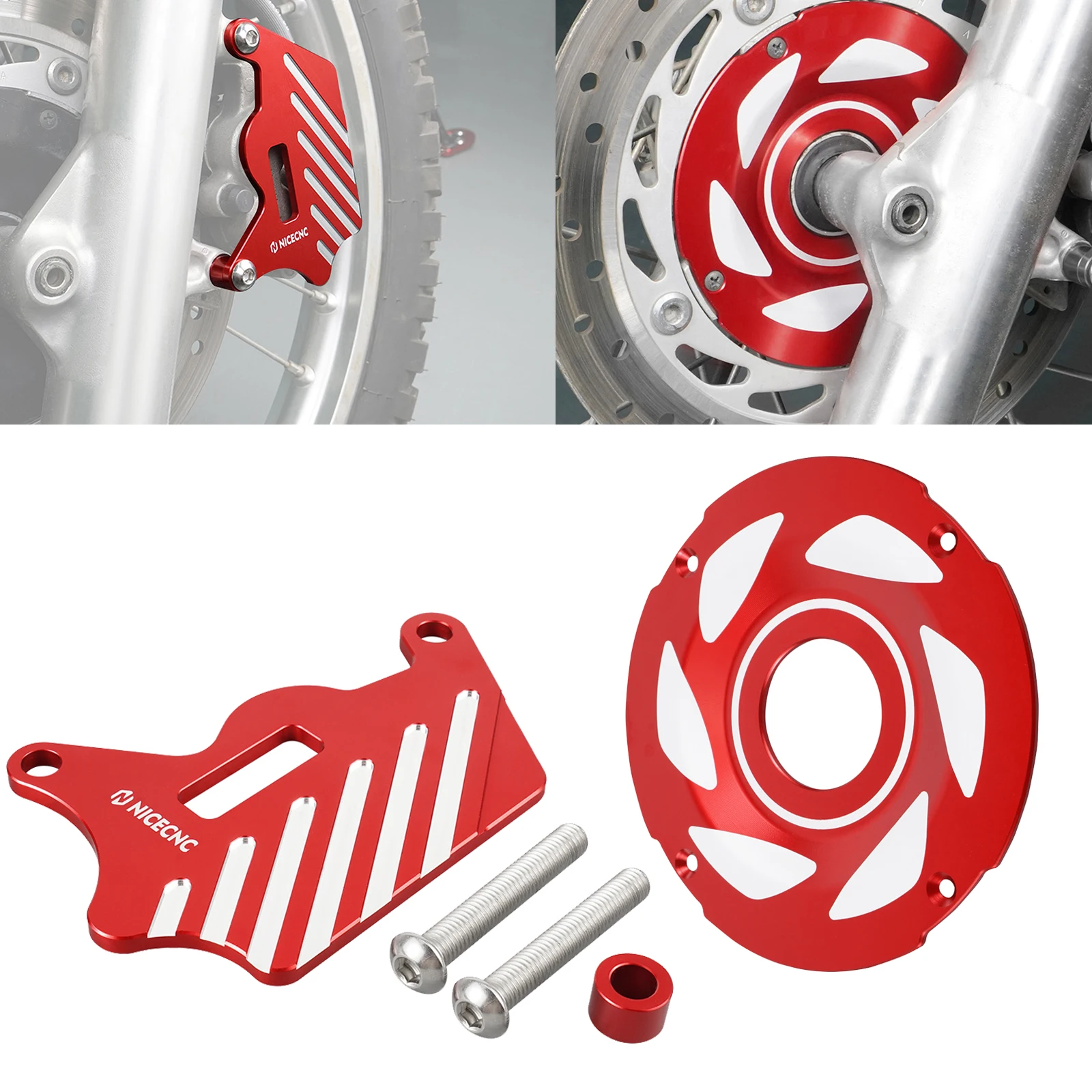 NICECNC Per Honda XR650L XR 650L 1993-2024 Moto Ruota Anteriore Centro Coprimozzo e Pinza Freno Protezione Della Copertura Della Protezione 2023 2022