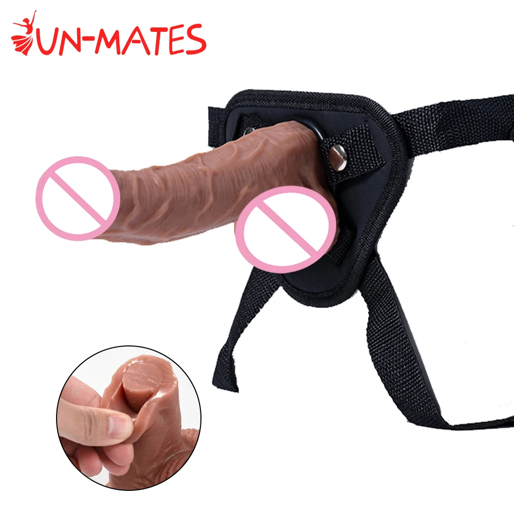 Strap On Dildos Wear Harness Realistic No Vibrating Penis Detachable G Spot Stimulator Vagina Masturbator Sex Toys for Women Men