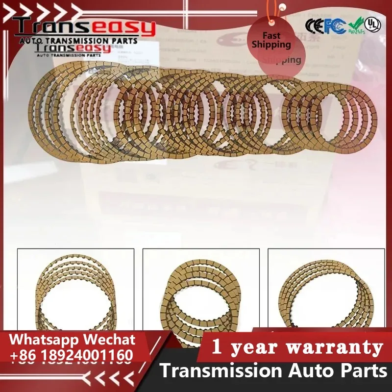 UA80E  Transeasy  Plates Kit Overhaul Clutch Rebuild Friction Brand new UA80F Transmission   Fits For Toyota Car Accessories