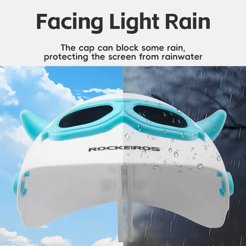 ROCKBROS Bike Phone Holder Sunshade Rain Cover Electric Bicycle Navigation Mount Brim Handlebar Stand Umbrella Clip Cycling Acce image 3