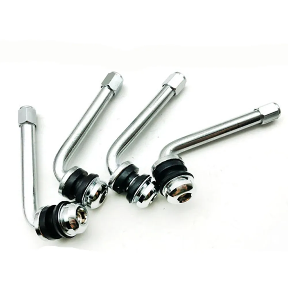 4x 1.8"/ 2.4" 45mm/60mm/70mm TPMS Chromowane zaworki do opon, kąt 90 stopni, 2/3-częściowe, pasują do felg HRE Forgiato Volk PVR