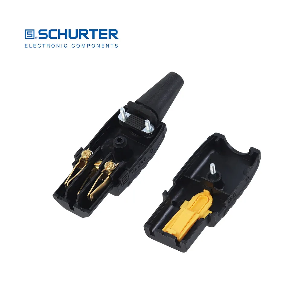 Swiss Schurter 4783 Series C13 IEC Connector 3-122-073 Power Cord Plug Tail Plug