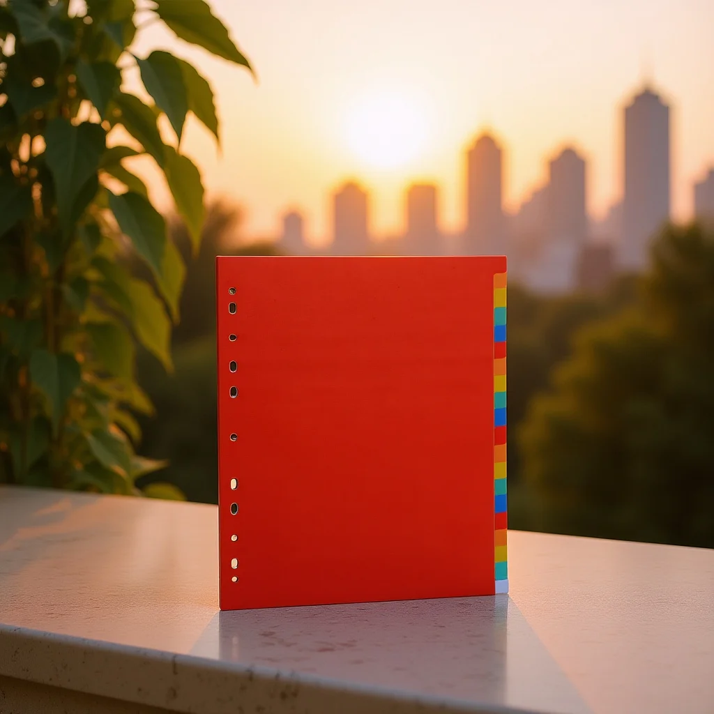 

1Set Index Dividers PP Material Practical Bright Colors Loose-Leaf Binder Notebook Notepad Organizer Stylish Gift Idea