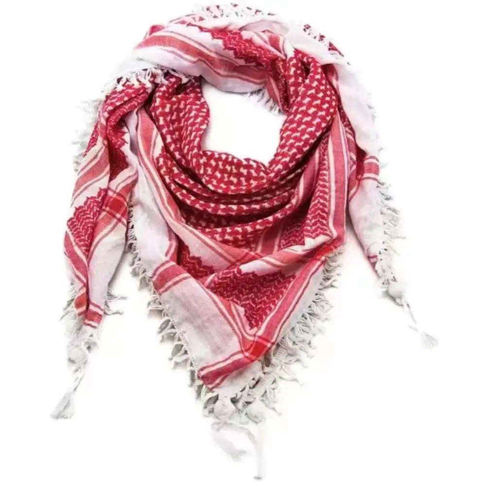 Hot Traditional Palestinian Scarf Keffiyeh Woven with Classic Patterns Kufiya Shemagh Scarf Men Women