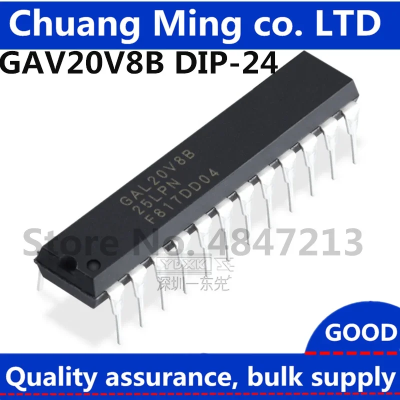 Free Shipping 50pcs/lot GAL20V8B-15LP GAL20V8B-15LPN GAL20V8B-25LP GAL20V8B-25LPN GAL20V8B 20V8B DIP-24 IC