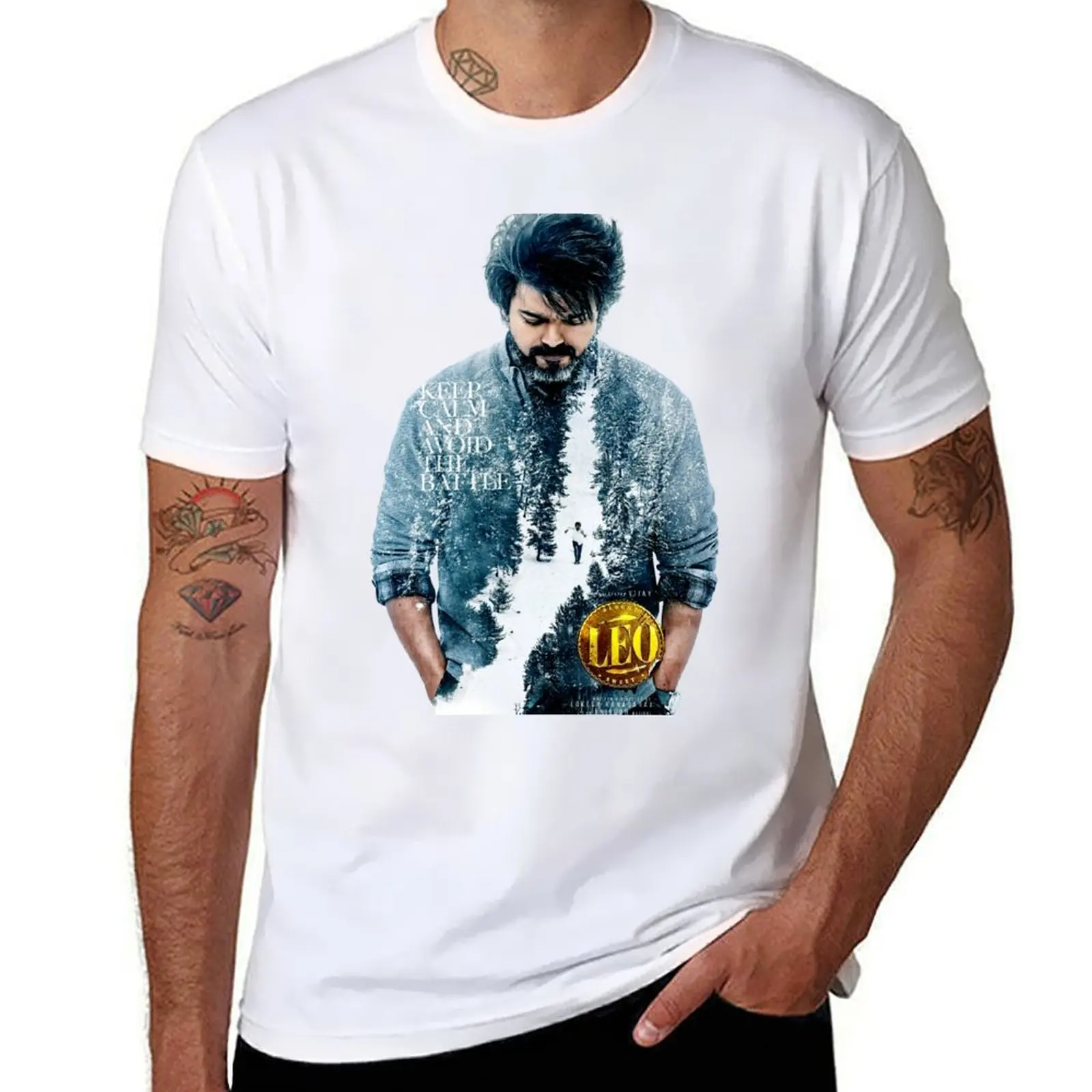 

cotton shirts LEO Vijay 100% tshirt cotton man t T - Ilayathalapathy 100% Shirt T-Shirt