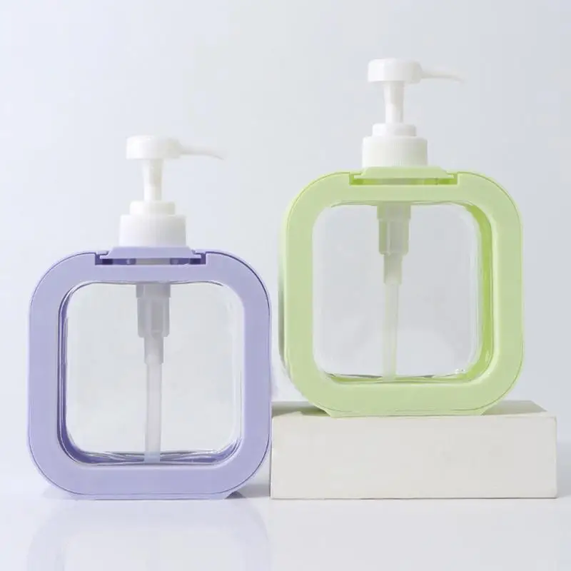 Bathroom Soap Dispenser Refillable Bottle Container Hand Soap Dispensers 300ml Push-Type Soap Pump Bottles for Face Cream Liquid