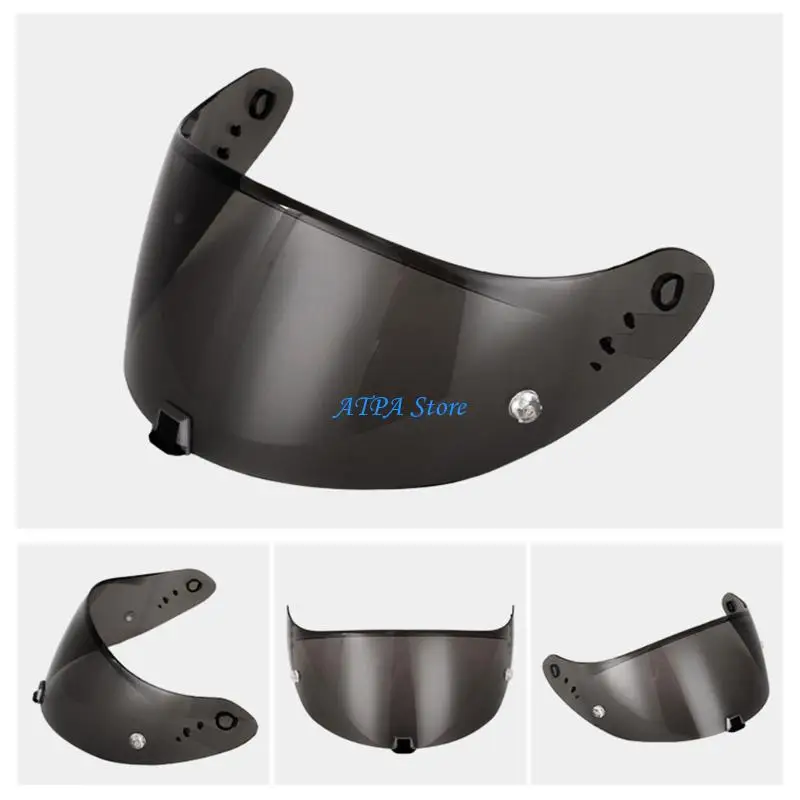 

U13C Convenient Lens Replacement Anti Scratch Visor Clear Sight Lens Hand & Practical PC Lens Plastic Lens Suitable for 1400