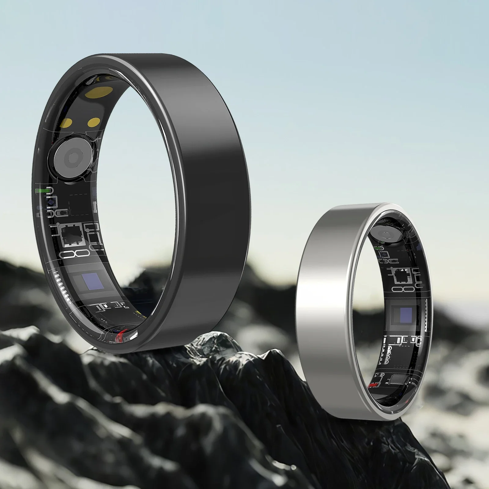 

Smart Ring, Sleep Tracking, Motion Monitoring, Compatible with IPhone and Android, Smart Gift, Suitable for Men and Women
