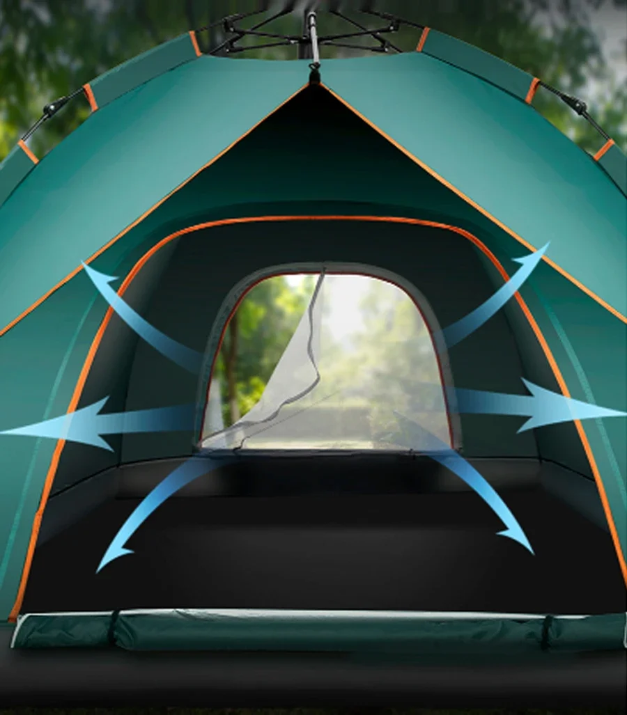 Przenośny namiot One Touch Outdoor Tent W pełni automatyczny szybko otwierany namiot 2-osobowy Samojezdny namiot kempingowy Namioty chroniące przed słońcem 접이식 텐