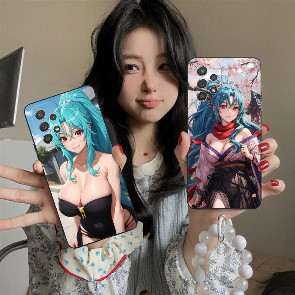 Tsukimichi Tomoe funda de teléfono móvil para Samsung Galaxy M55 54 42 35 34 33 32 23 22 15 14 13 12 F55 5G cubierta colorida bonita