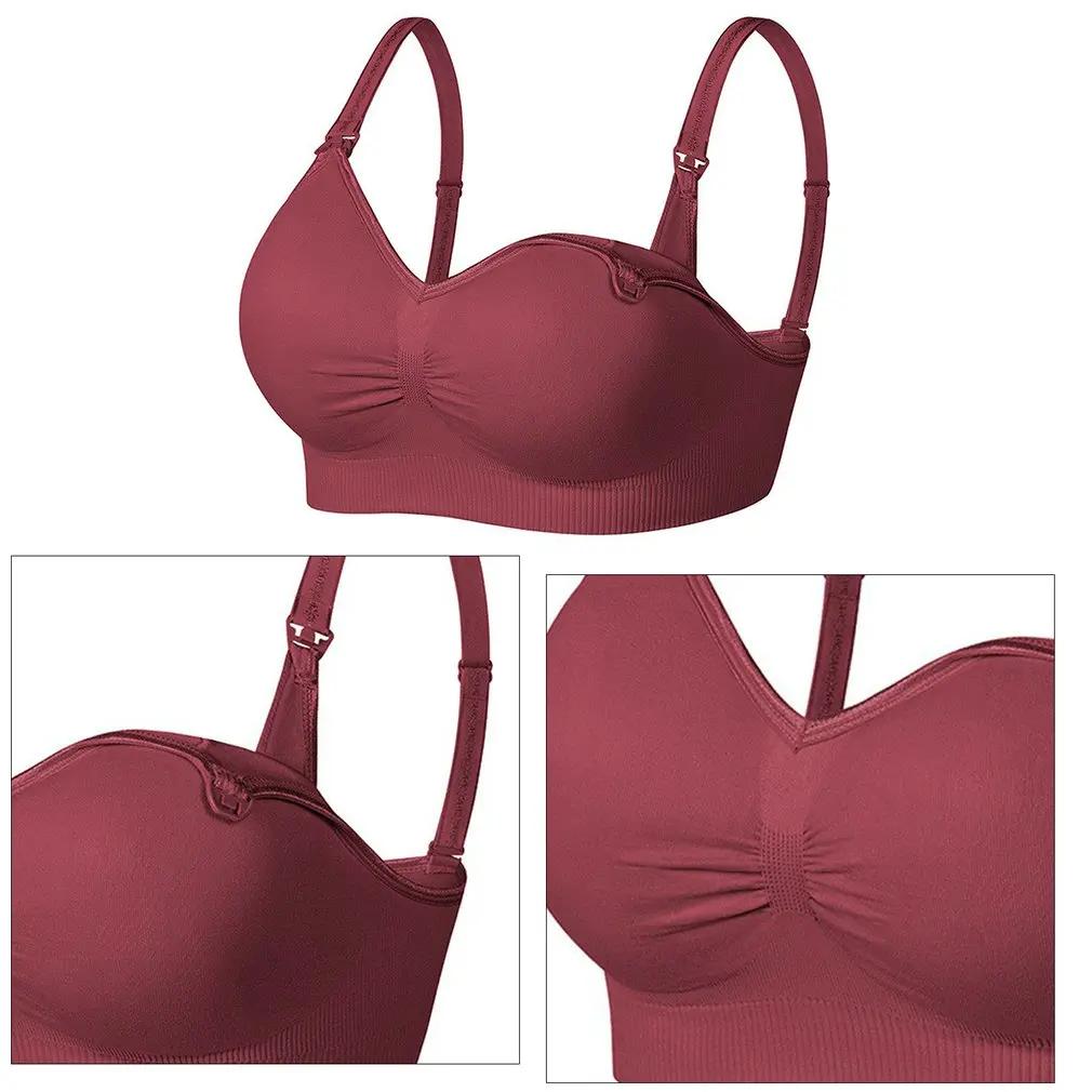 Maternity Bras Without Underwire Nursing Bra Pregnancy Clothes Prevent Sagging Breastfeeding Women's Breathable Bra