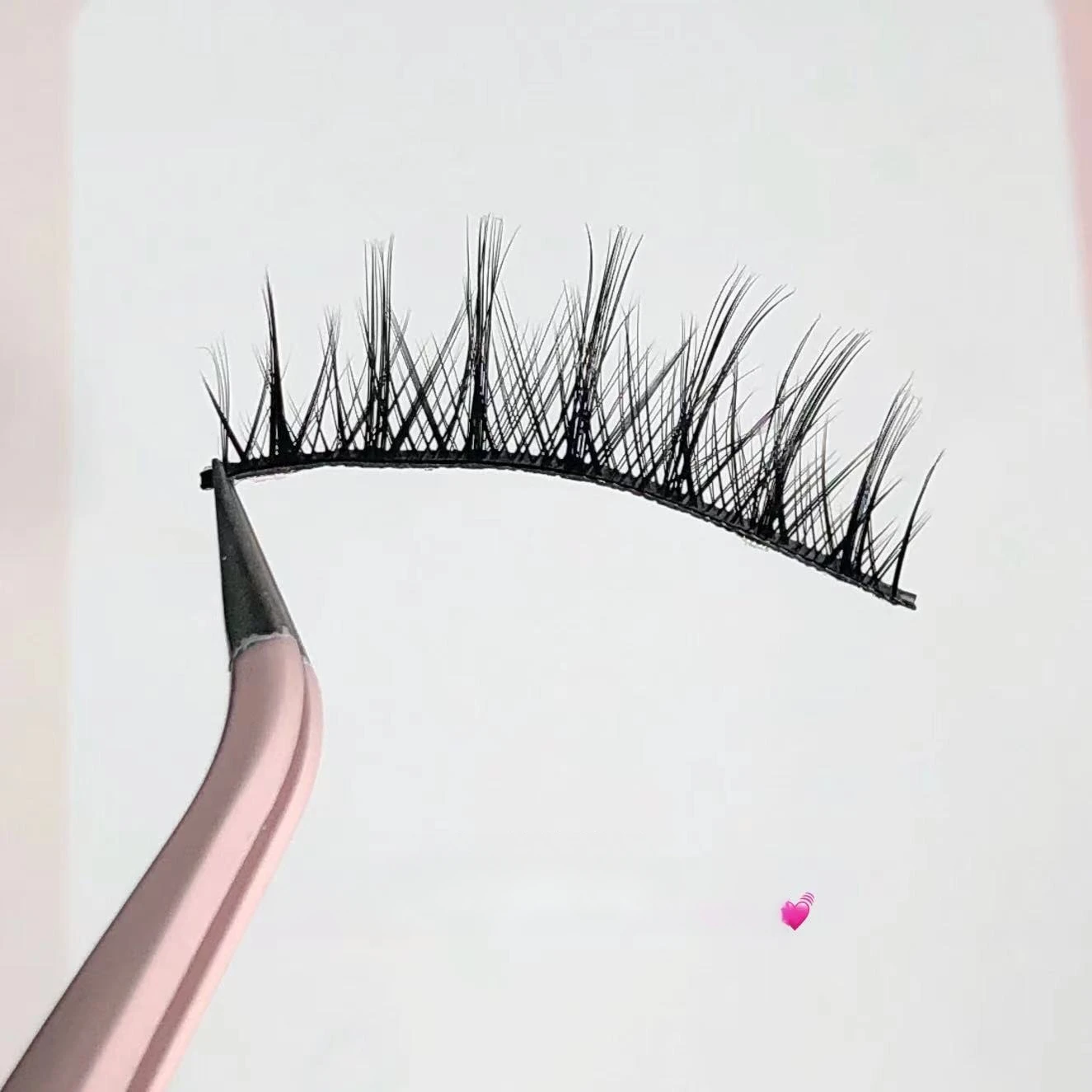 Doudou Zoete Valse Wimpers Natuurlijke Simulatie Zwarte Harde Steel Dubbele Oogleden Hele Kleine Duivel Fee Haar Ddt76