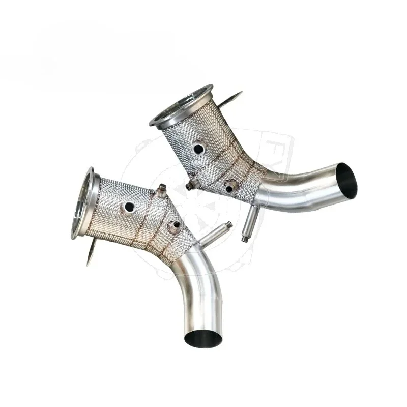 Exhaust Catted Downpipe For Por Sche 992 3.0L DFI 2020 SS304 With Heat Shield