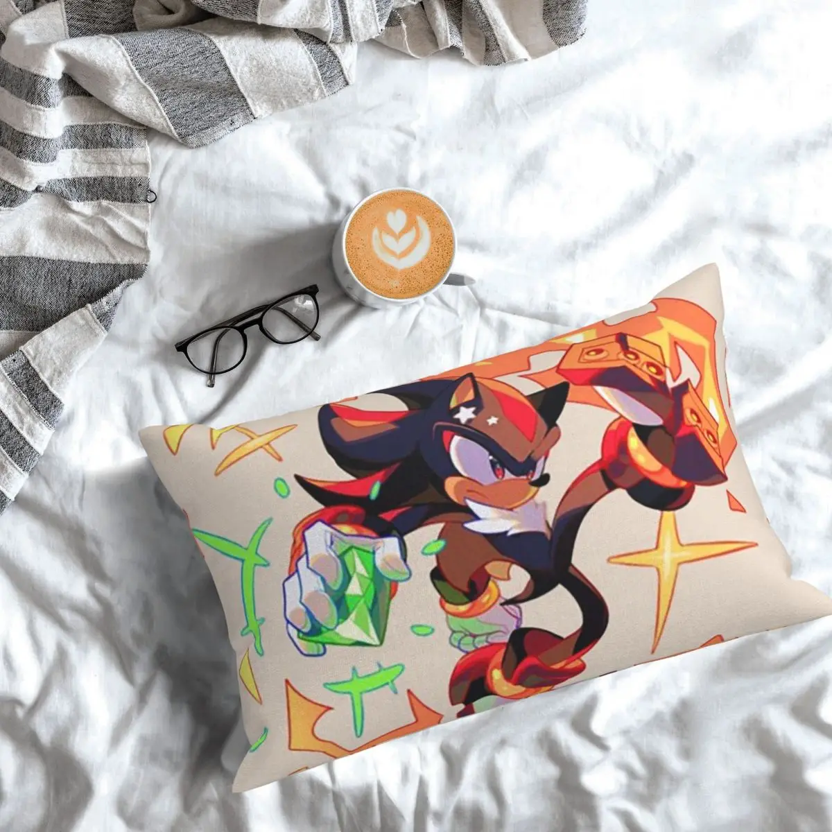 Shadow The Hedgehog Rectangle Pillowcase Cushion Cover Decorative Bedroom Bed Home Comfort Throw Pillow