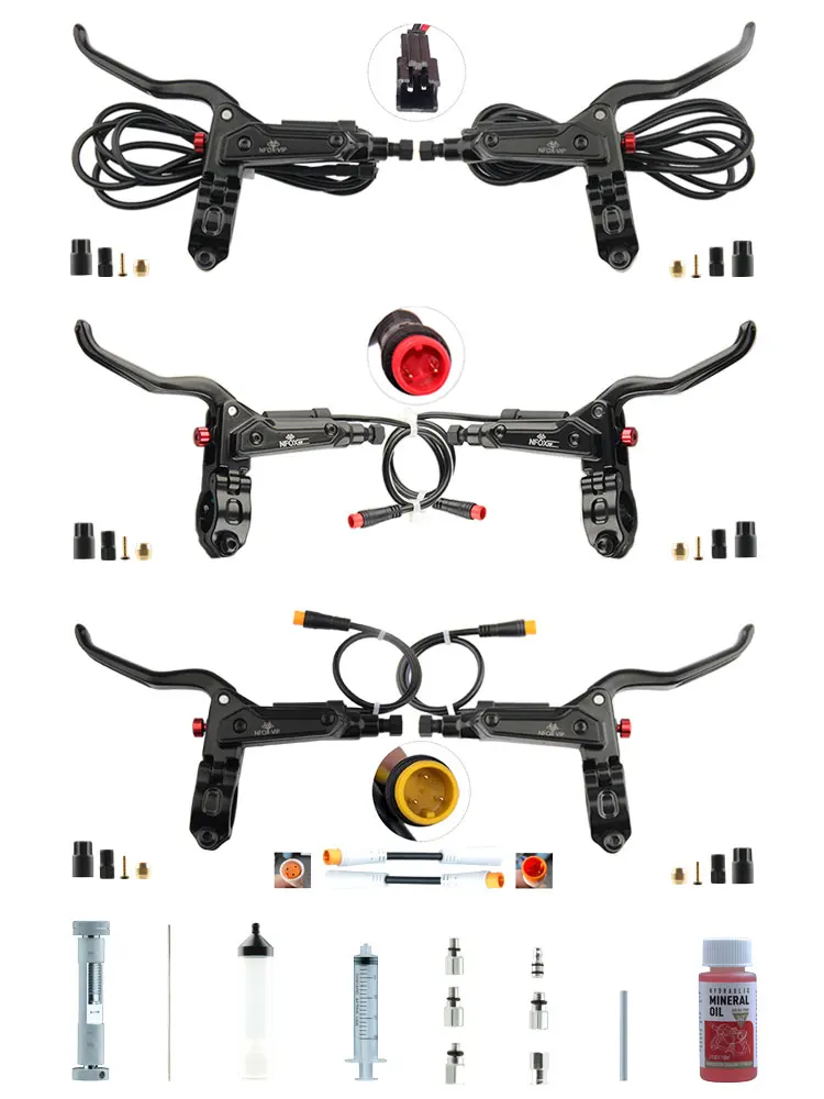 AliExpress nfox NFOX 2A New GT267 Oil Disc Power Off Brake Handle 3-pin Suitable for Electric Skateboarding Bicycle 2-pin Handle Rod Accessories