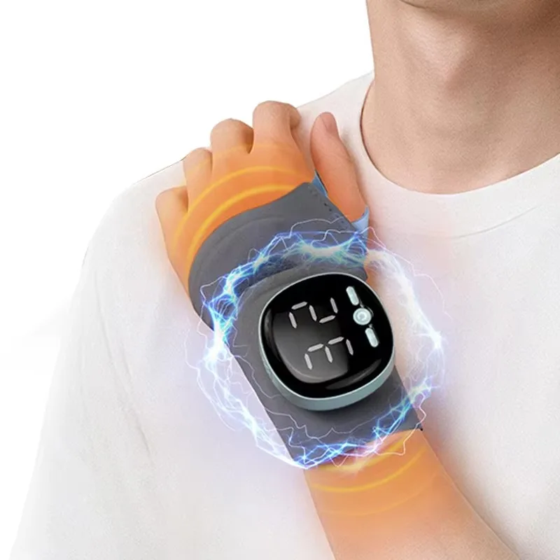 

Smart EMS wrist massager with digital display and multiple calories for daily relaxation