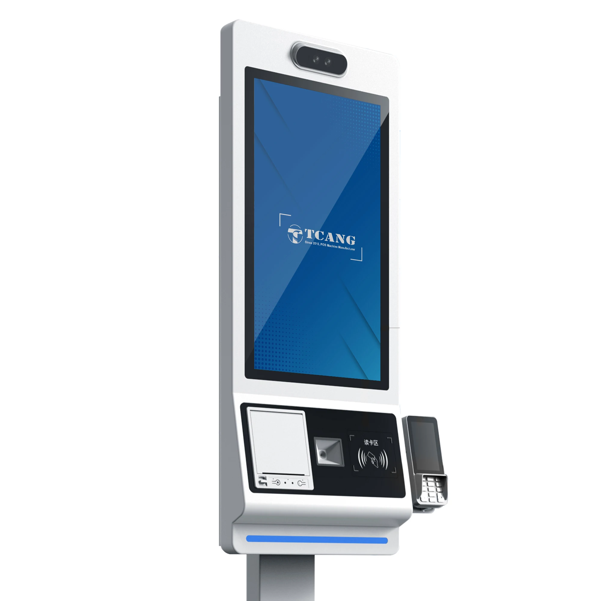 hit product21.5 23.6 27 32 Inch All-in-One Self Service Kiosk Interactive Touch Screen Payment Ordering Thermal Printer Scanner