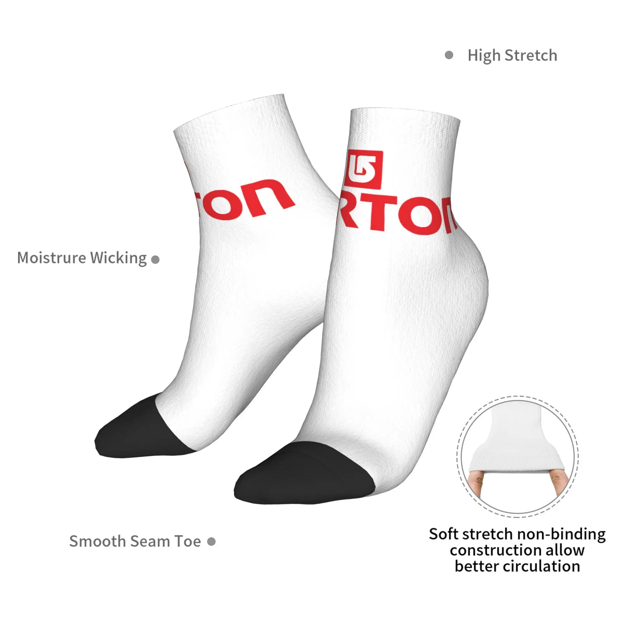 Burton snowboard meias esportivas harajuku meias super macias durante toda a temporada meias acessórios para presentes de natal da mulher do homem