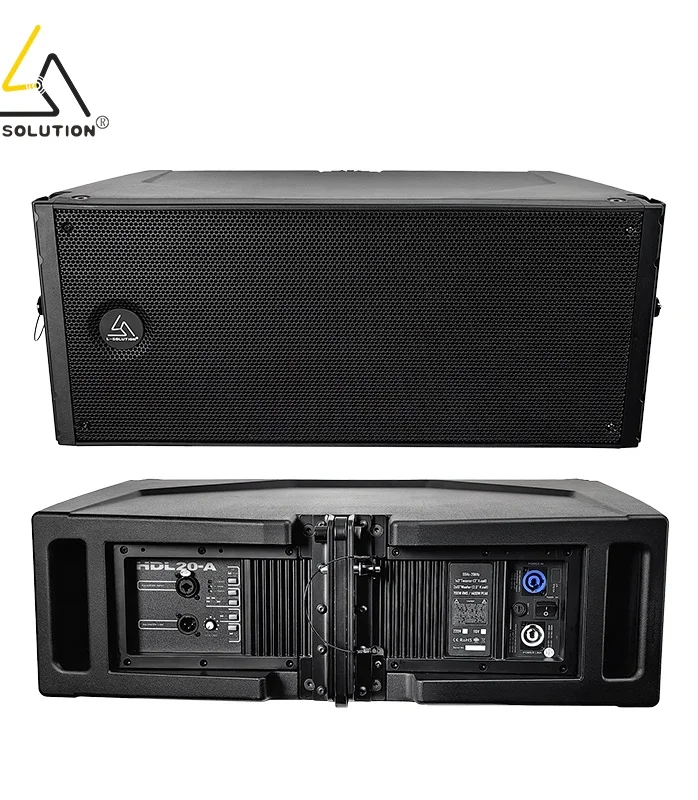 L-solution 2-Way Dual 10-Inch Line Array Active Audio Portable Sound System 700W/1400W Outdoor Stage