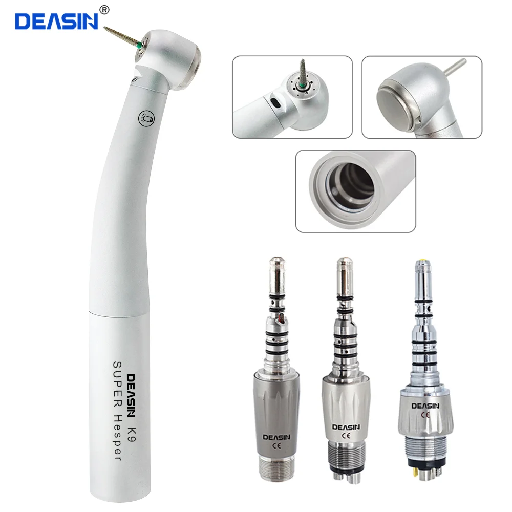 Dentist 6 Hole Fiber Optic LED High Speed Air Turbine Handpiec Handpiece Compatible for KaVo Quick Coupling Super Powerful Tool