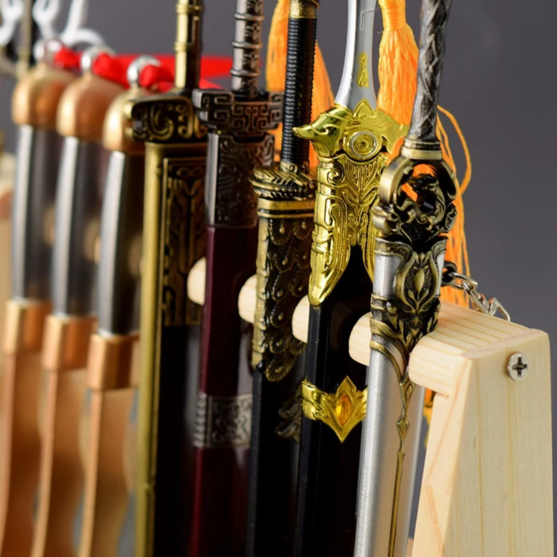 BAAG-Mini Sword Display Stand Wapenopslag Houten Decoratieve Stand Crafts Display Stand
