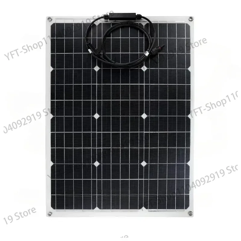 Monocrystalline 60W18V Flexible Solar Panel Cross-border Solar PV Module Controller Set