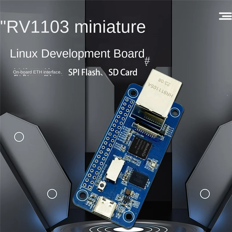 Módulo de placa de desenvolvimento Y43A RV1103 Micro-Linux RISC-V Visão Módulo de desenvolvimento de inteligência artificial com porta de rede
