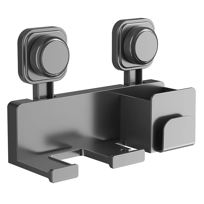 1 قطعة حامل منفاخ الرف اكسسوارات الحمام مجفف الشعر حامل جدار مجفف مهد مستقيم حامل مجفف شعر صندوق منظم