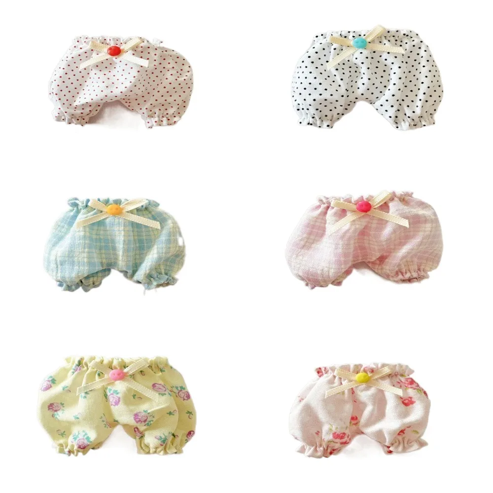 Vários estilos 10-15cm bonecas shorts artesanais substituição mini calças diy bonecas roupas conjunta