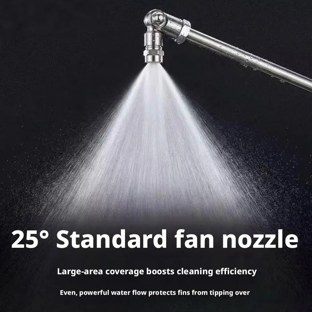 High Pressure Washer Extension Wand Universal Rotary Nozzle For Air Conditioner Car Wall Surface Cleaning Pressure Washer Lance