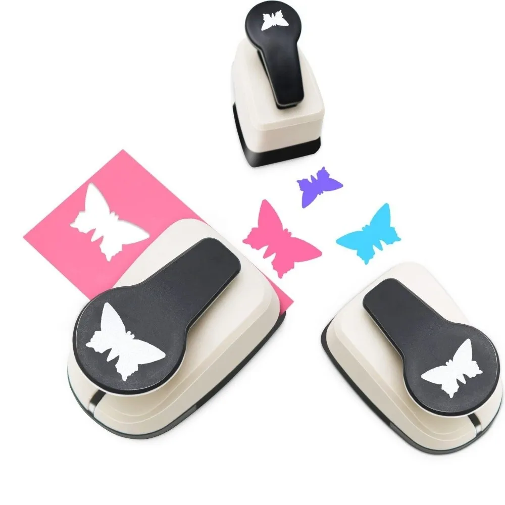 9/16/25 Mm Shape Hole Punch Press-Type Labor-saving Round Paper Punch Handmade Non-slip Paper Label Punch Scrapbook Art