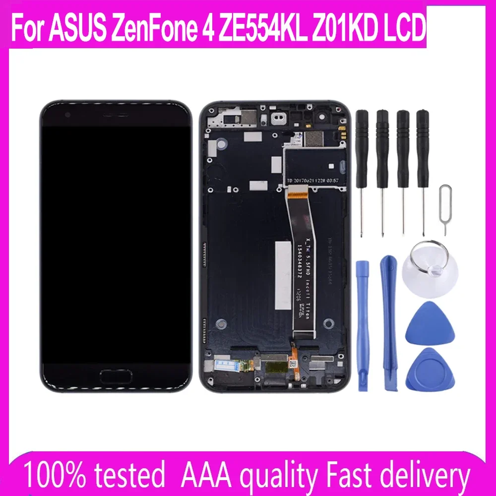 

5.5" Original LCD Display for ASUS ZenFone 4 ZE554KL Z01KD LCD Display Touch Screen Digitizer Replacement Assembly With Frame