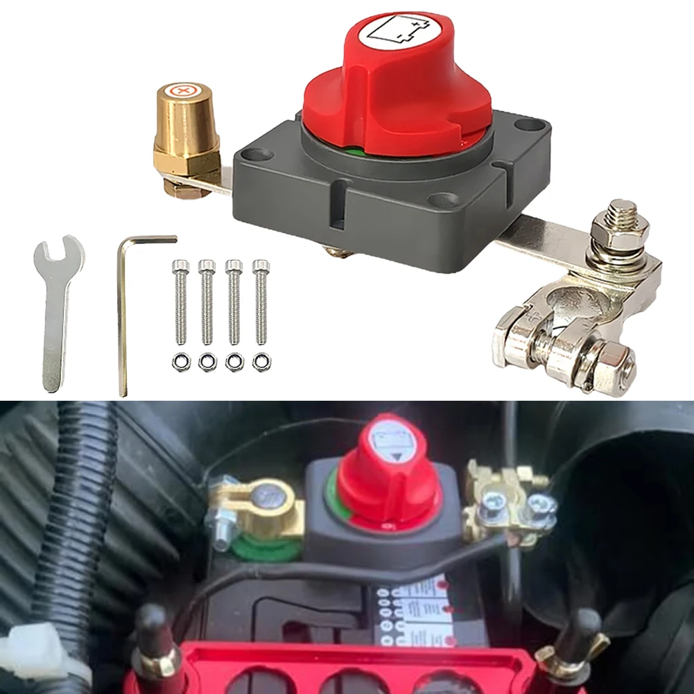 

Robust Marine Battery Disconnect Switch with Insulated Terminals Suitable for RVs Boats and Other Electrical Equipment