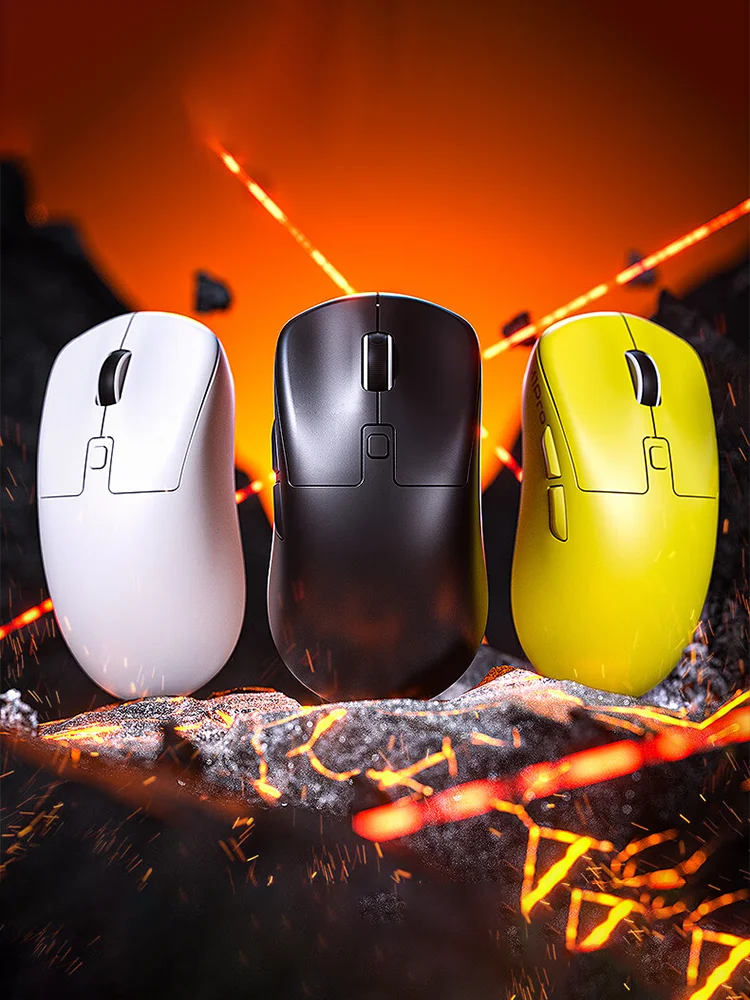 Imagem -02 - Mouse Ergonômico Leve para Jogos m1 Pro sem Fio Bluetooth Modos para Fps Lol Longa Vida Útil 800ma Paw3311 12000dpi 24g