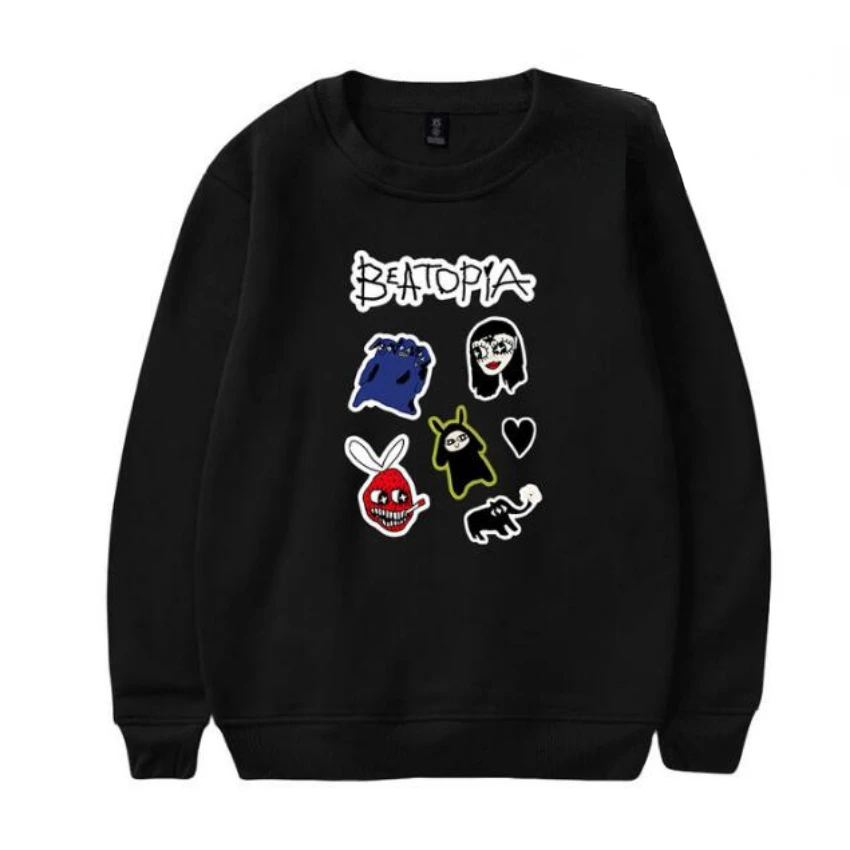 Толстовка Beabadoobee Merch оверсайз для женщин и мужчин, свитшот с длинным рукавом и круглым вырезом, повседневный спортивный костюм, пуловер, топы, уличная одежда