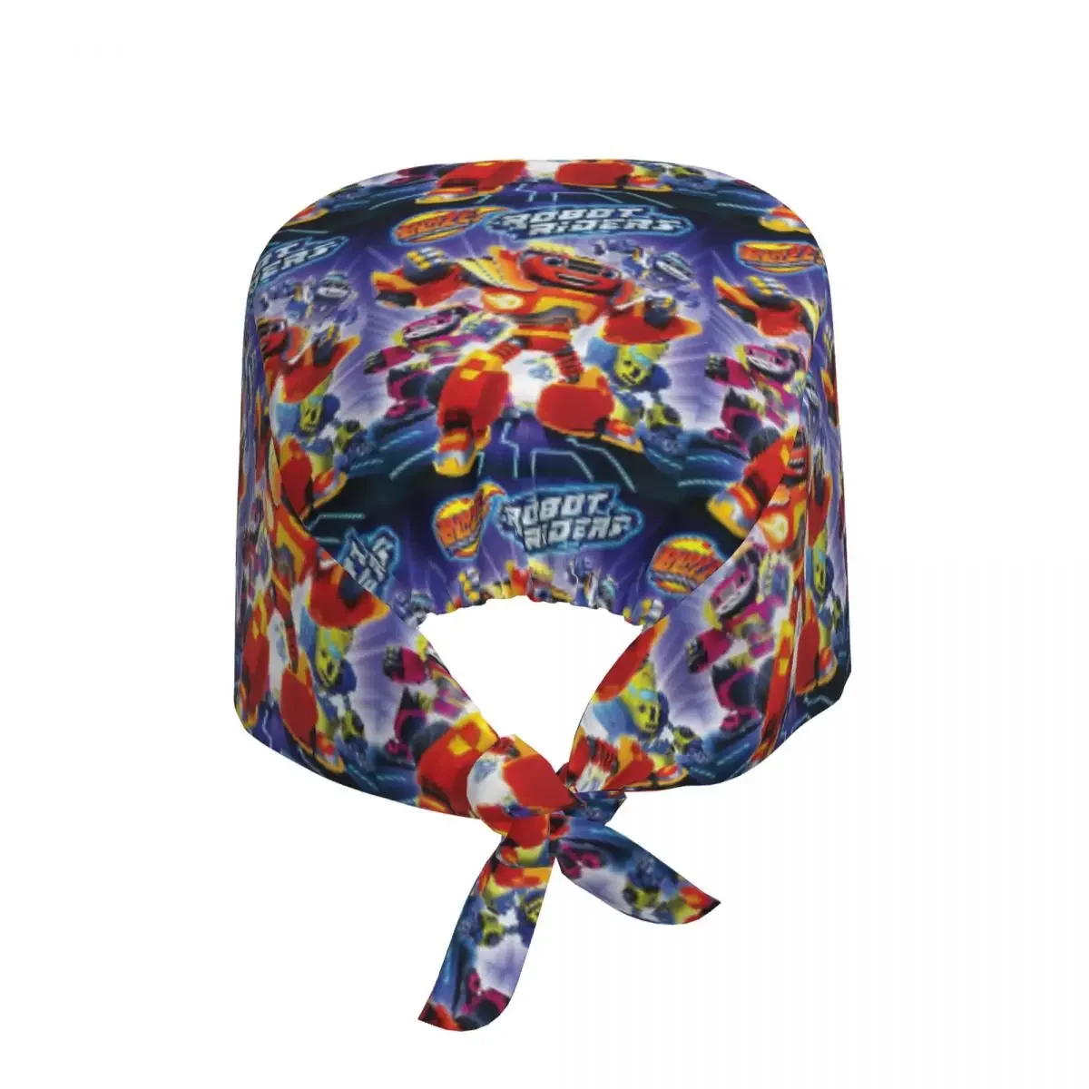 Blaze And The Monster Machines Scrub Hat Doctor Working Surgical Cap Men Women Adjustable Nursing Caps for Dentist