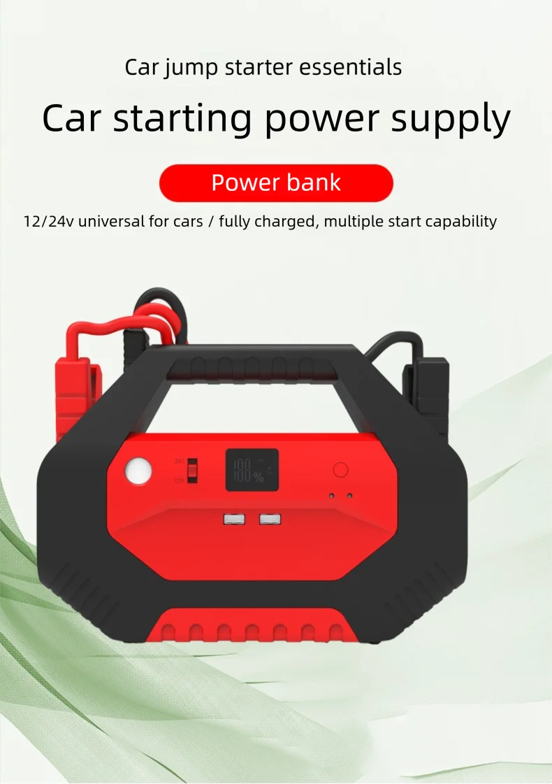 Car Battery Starter 12V 24V 3000A Power Bank Portable Charger 420000 mAh High Capacity External Battery with USB Ports Fast Char