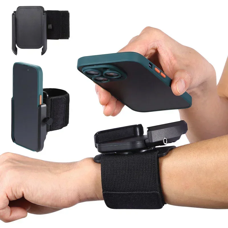 Running Sport Armbands Phone Holder For iPhone 16 15 14 13 12 Pro Max 14 Plus Samsung S24 Ultra Xiaomi Arm Band Bracket GPS Clip